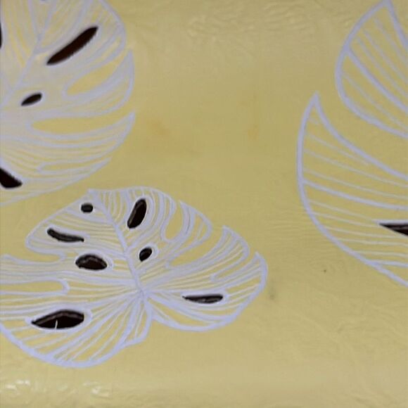 Desigual Handbag with Large Cosmetic Bag - Yellow Monstera Cutout - Picture 2 of 16